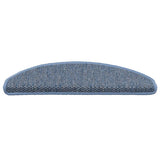 Vidaxl trapmatten zelfklevend sisal-look 30 st 65x21x4 cm blauw