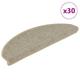 Vidaxl trapmatten zelfklevend sisal-look 30 st 65x21x4 cm lichtgroen