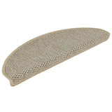 Vidaxl trapmatten zelfklevend sisal-look 30 st 65x21x4 cm lichtgroen