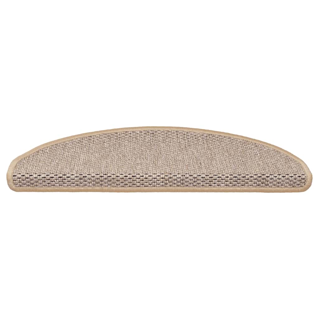 Vidaxl trapmatten sisal-look zelfklevend 30 st 65x21x4 cm lichtbeige