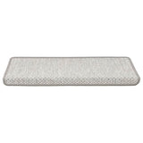 Vidaxl trapmatten zelfklevend sisal-look 30 st 65x21x4 cm platina