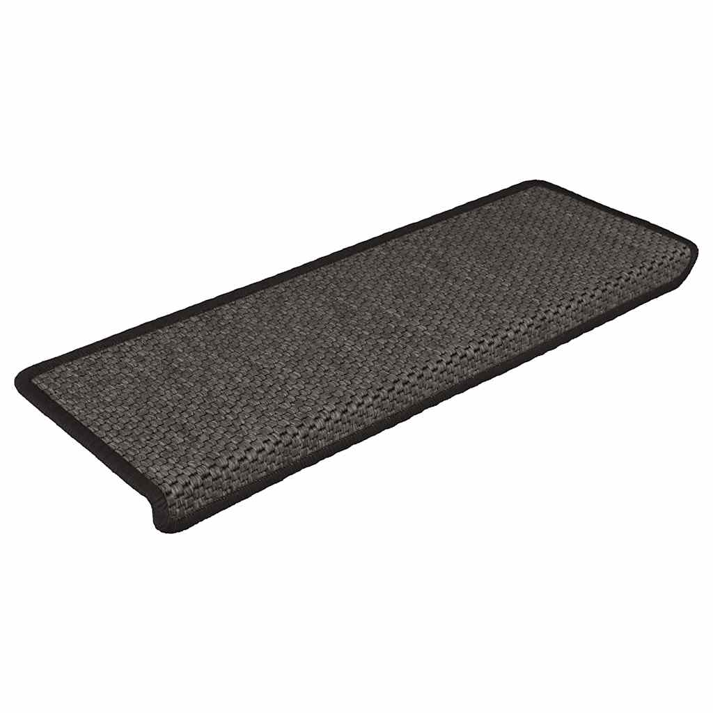 Vidaxl trapmatten zelfklevend sisal-look 30 st 65x21x4 cm antraciet