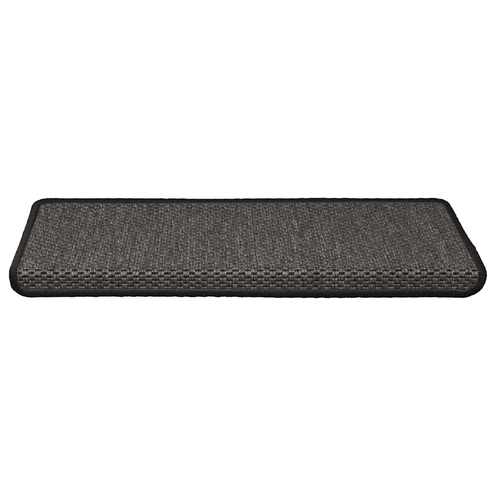 Vidaxl trapmatten zelfklevend sisal-look 30 st 65x21x4 cm antraciet