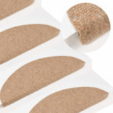 Vidaxl trapmatten zelfklevend 20 st 56x17x3 cm beige