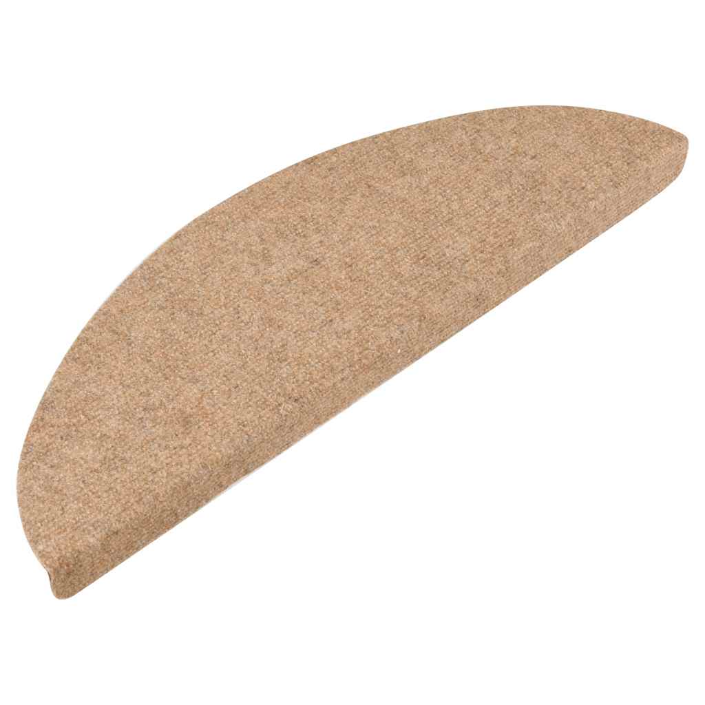 Vidaxl trapmatten zelfklevend 30 st 56x17x3 cm beige