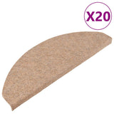 Vidaxl trapmatten zelfklevend 20 st 65x22,5x3,5 cm beige