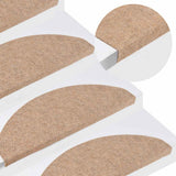 Vidaxl trapmatten zelfklevend 20 st 65x22,5x3,5 cm beige