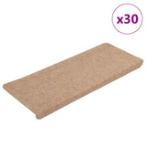 Vidaxl trapmatten zelfklevend 30 st 65x24,5x3,5 cm beige