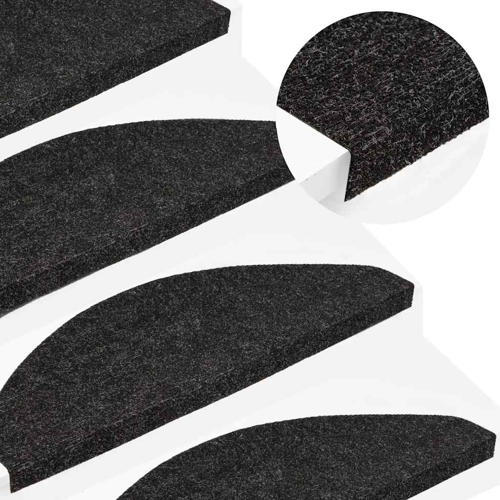 Vidaxl trapmatten zelfklevend 20 st 65x22,5x3,5 cm antraciet