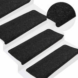 Vidaxl trapmatten zelfklevend 30 st 65x24,5x3,5 cm antraciet
