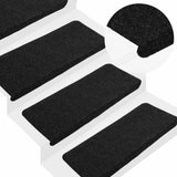 Vidaxl trapmatten zelfklevend 30 st 65x24,5x3,5 cm zwart