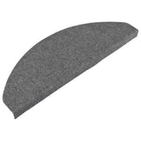 Vidaxl trapmatten zelfklevend 30 st 65x22,5x3,5 cm grijs