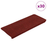 Vidaxl trapmatten zelfklevend 30 st 65x24,5x3,5 cm rood