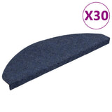 Vidaxl trapmatten zelfklevend 30 st 65x22,5x3,5 cm blauw