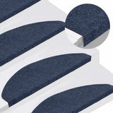 Vidaxl trapmatten zelfklevend 30 st 65x22,5x3,5 cm blauw