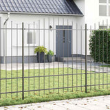 Vidaxl tuinhek 2 pcs grijs 170 x 215 cm gepoedercoat staal