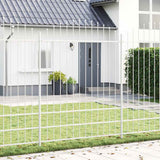 Vidaxl tuinhek 2 pcs wit 170 x 225 cm gepoedercoat staal