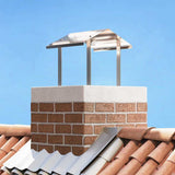 Vidaxl rookkap zilver 40 x 40 x 37,5 cm roestvrij staal