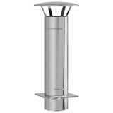 Vidaxl schouw verlenging zilver 35 x 35 x 82 cm roestvrij staal
