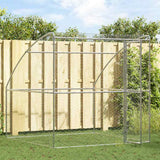 Vidaxl hondenhok met opslag zilver 2 x 2 x 2 m gegalvaniseerd staal