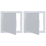 Vidaxl toegangs-panelen 2 pcs wit 15 x 15 cm abs kunststof