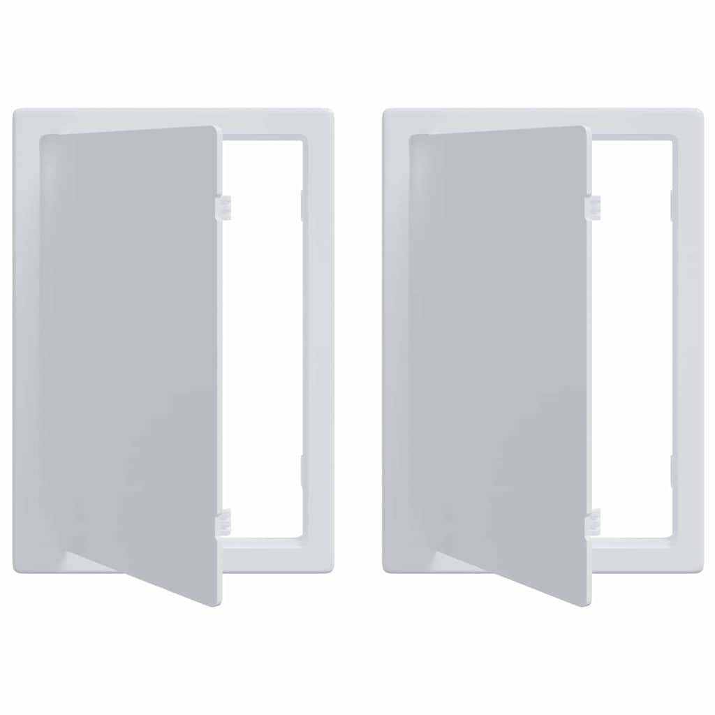Vidaxl toegangs-panelen 2 pcs wit 15 x 23 cm abs kunststof