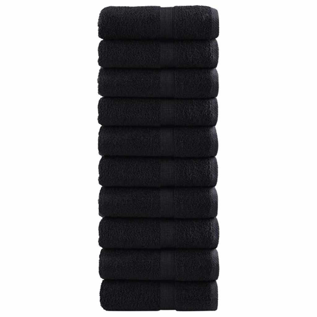 Vidaxl gastendoek solund 50 pcs zwart 30 x 30 cm 550 gsm