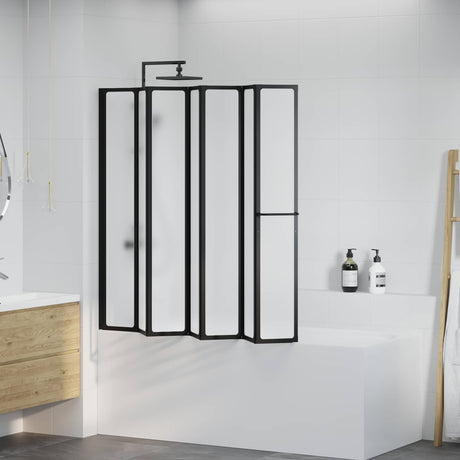 Vidaxl douchescherm zwart 168 x 140 cm aluminium