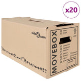 Vidaxl verhuisdoos 20 pcs naturel 59 x 31,5 x 31,5 cm karton