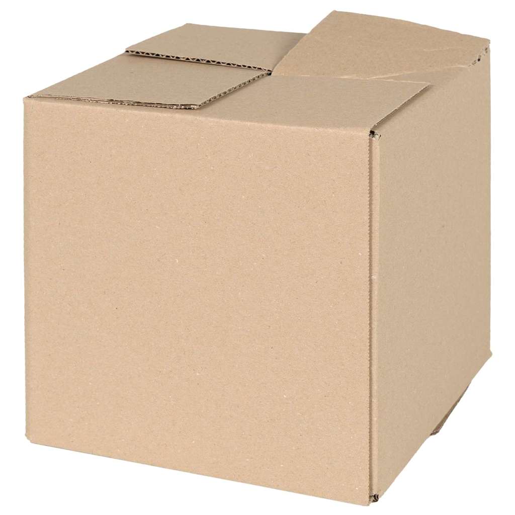 Vidaxl vouwdoos met opslag 50 pcs naturel 20 x 20 x 20 cm karton