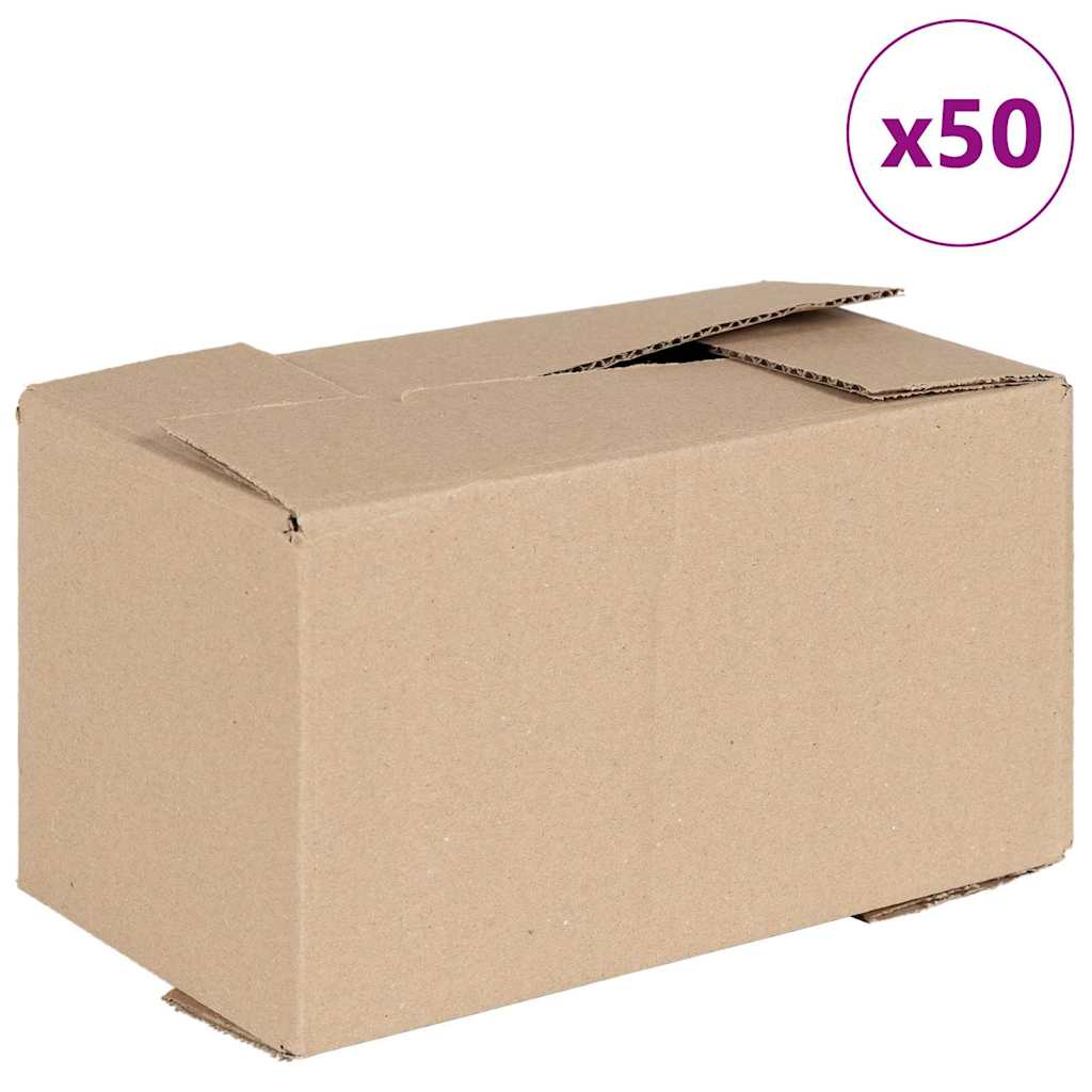 Vidaxl vouwdoos met opslag 50 pcs naturel 24 x 13 x 13 cm karton