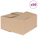 Vidaxl vouwdoos met opslag 50 pcs naturel 30 x 30 x 15 cm karton