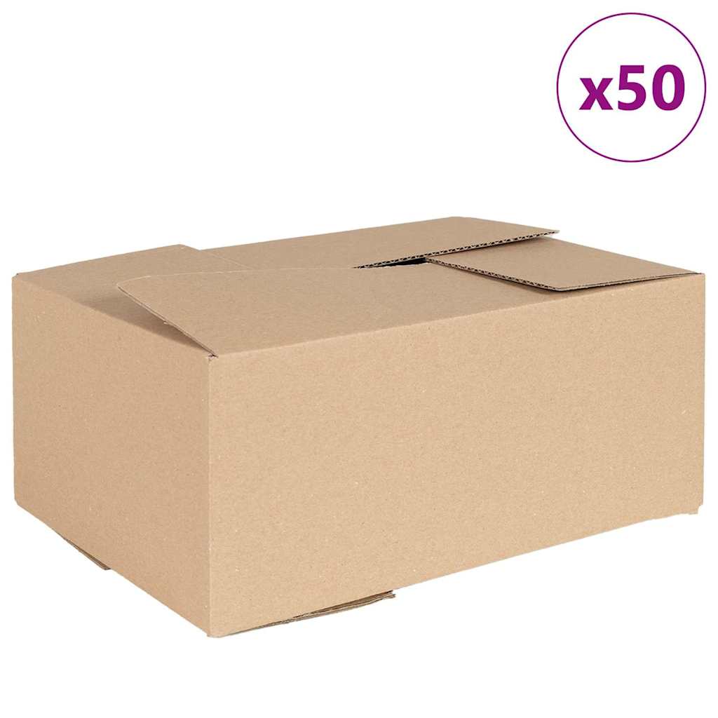 Vidaxl vouwdoos met opslag 50 pcs naturel 35 x 24 x 15 cm karton