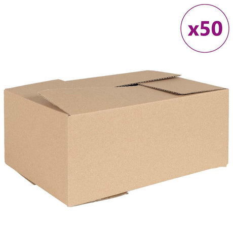Vidaxl vouwdoos met opslag 50 pcs naturel 35 x 24 x 15 cm karton