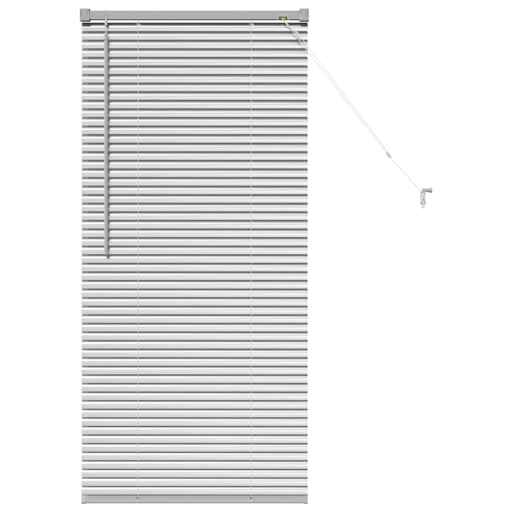 Vidaxl venetiaanse jaloezieën zilver 130 x 60 cm aluminium