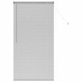 Vidaxl venetiaanse jaloezieën zilver 175 x 95 cm aluminium