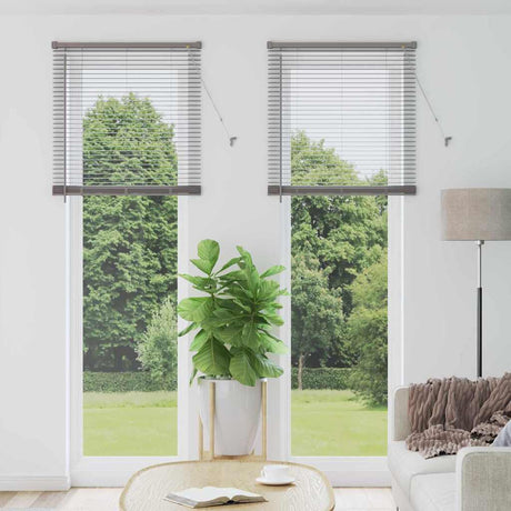 Vidaxl venetiaanse jaloezie zilver 220 x 70 cm 25 mm aluminium