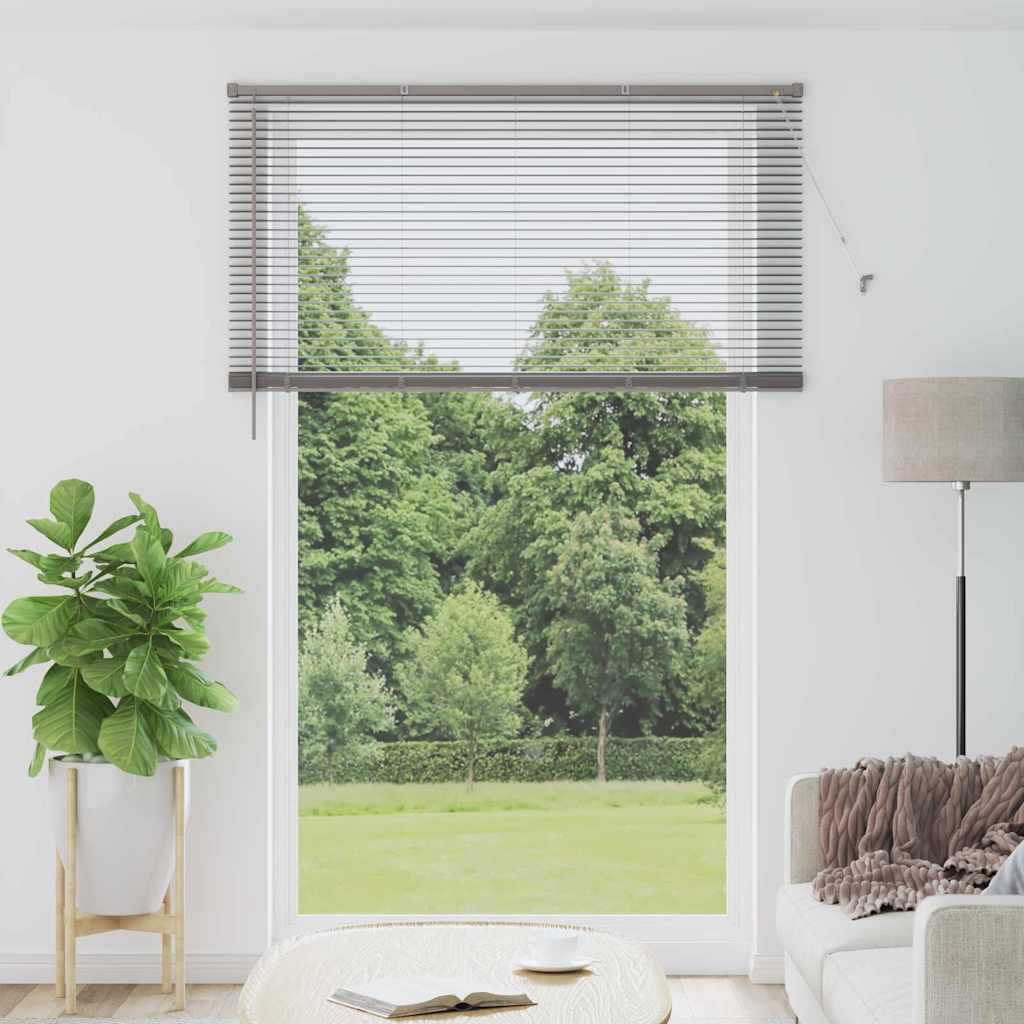 Vidaxl venetiaanse jaloezieën zilver 220x150cm aluminium