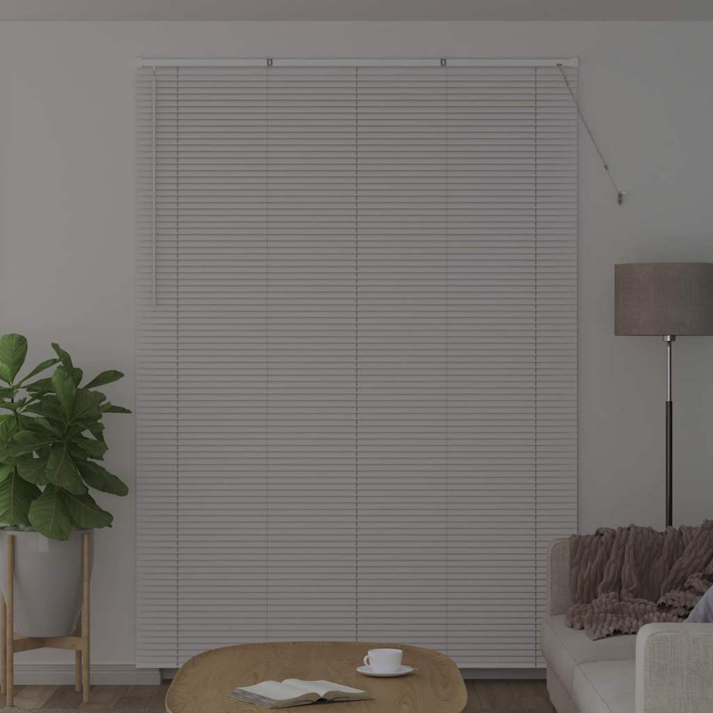 Vidaxl venetiaanse jaloezieën wit 220 x 160 cm aluminium