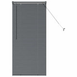 Vidaxl venetiaanse jaloezieën donkergrijs 130 x 55 cm aluminium