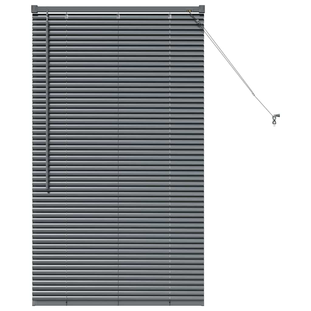 Vidaxl venetiaanse jaloezieën donkergrijs 130 x 75 cm aluminium