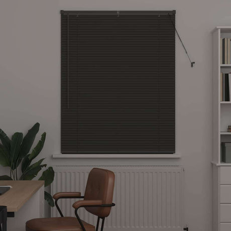 Vidaxl venetiaanse jaloezie donkergrijs 130 x 100 cm 25 mm aluminium