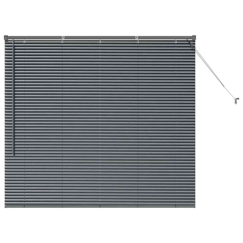 Vidaxl venetiaanse jaloezieën donkergrijs 130 x 150 cm aluminium