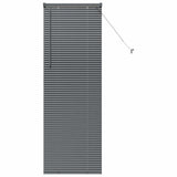 Vidaxl venetiaanse jaloezieën donkergrijs 175 x 60 cm aluminium