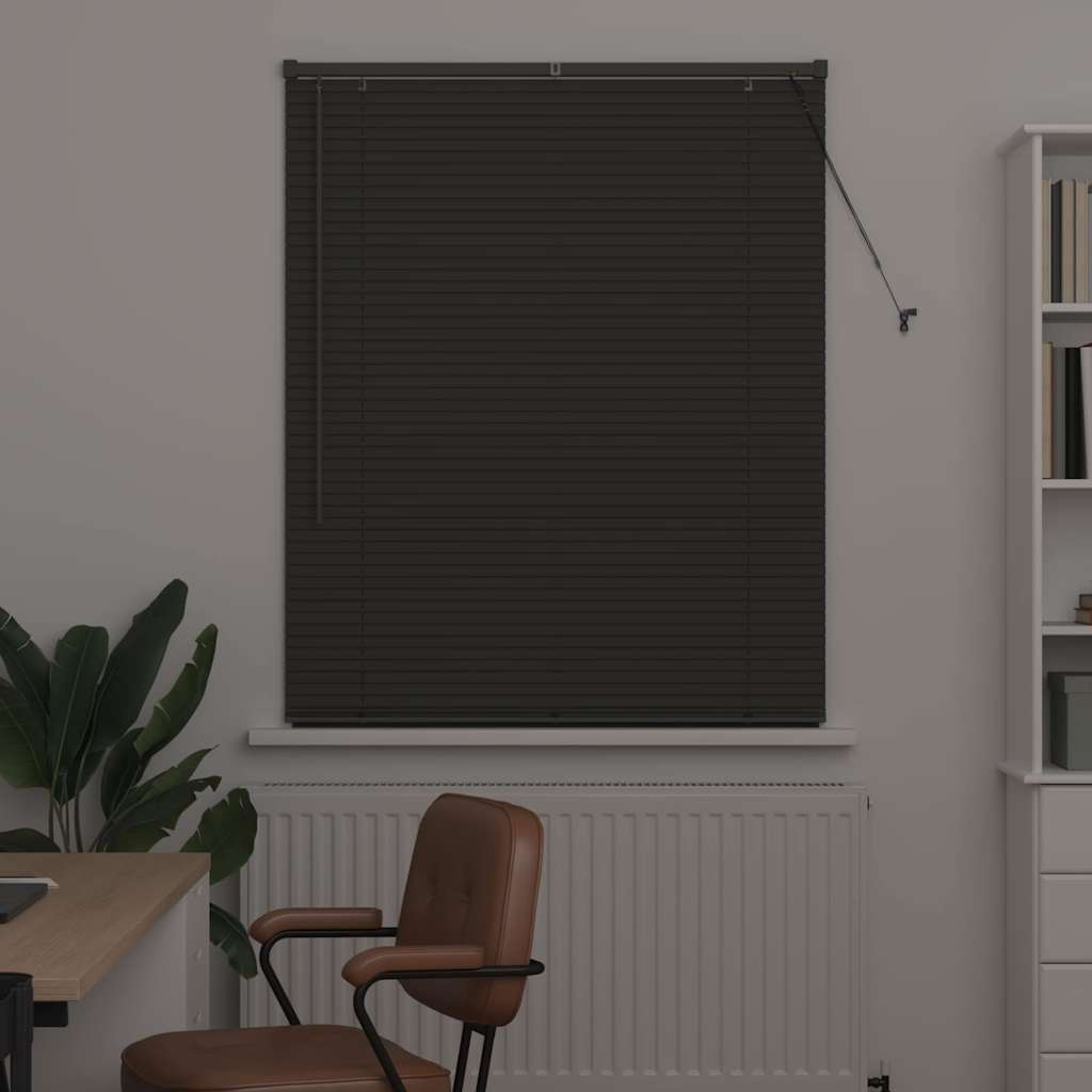 Vidaxl venetiaanse jaloezieën donkergrijs 175 x 100 cm aluminium