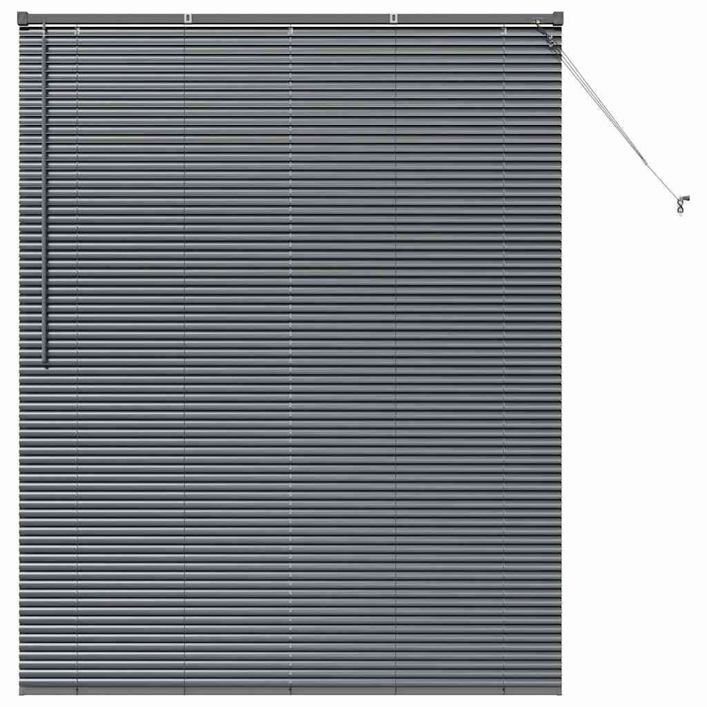 Vidaxl venetiaanse jaloezieën donkergrijs 175 x 145 cm aluminium