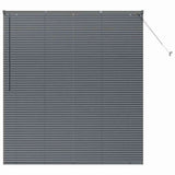 Vidaxl venetiaanse jaloezieën donkergrijs 175 x 160 cm aluminium