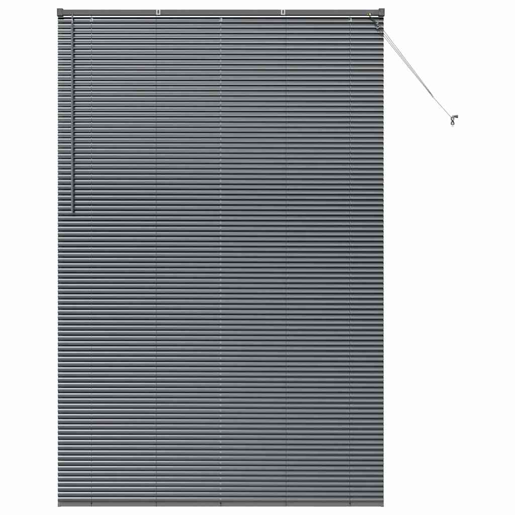 Vidaxl venetiaanse jaloezieën donkergrijs 220 x 140 cm aluminium