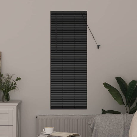 Vidaxl venetiaanse jaloezie zwart 130 x 55 cm 25 mm aluminium