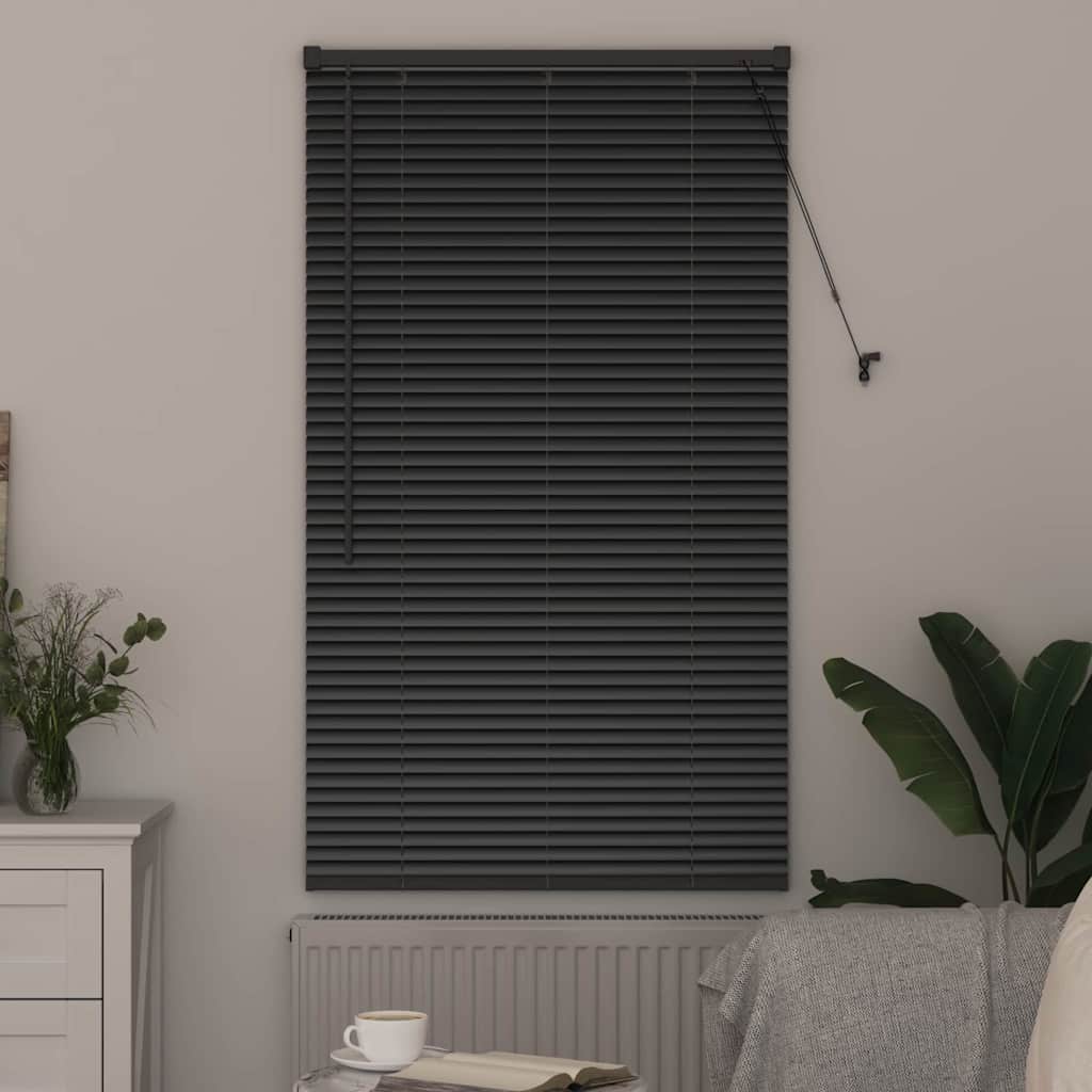 Vidaxl venetiaanse jaloezieën zwart 130 x 75 cm aluminium